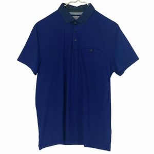 🌈 Ted Baker Royal Navy Cotton Jersey Polo